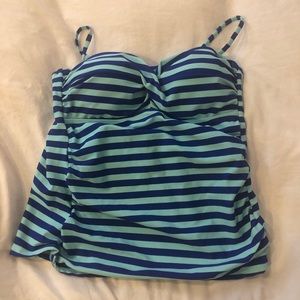 Striped tankini top